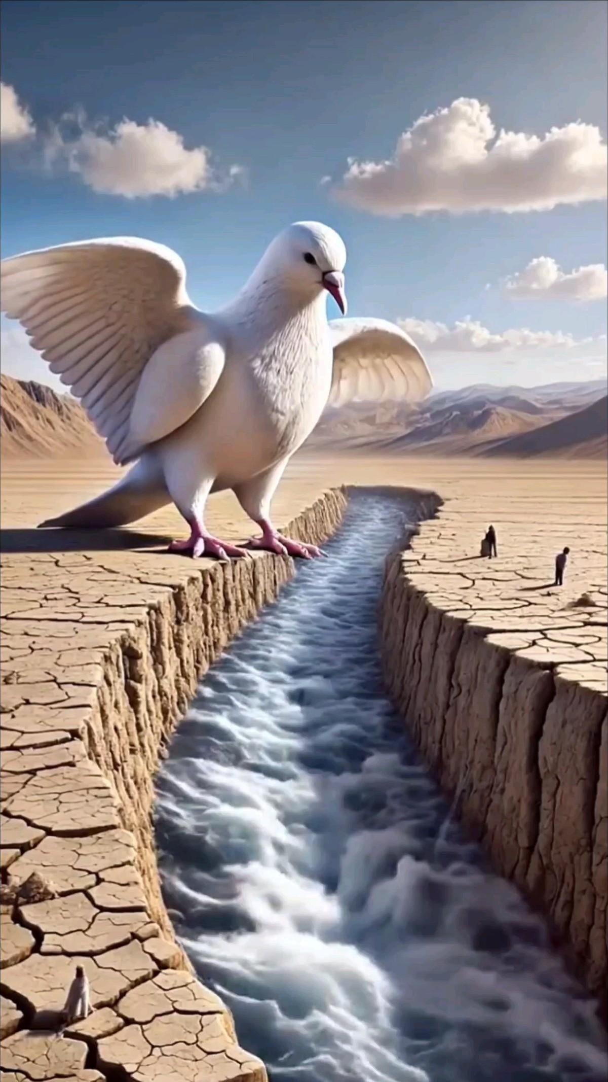 See how a giant pigeon saved the jungle animals.