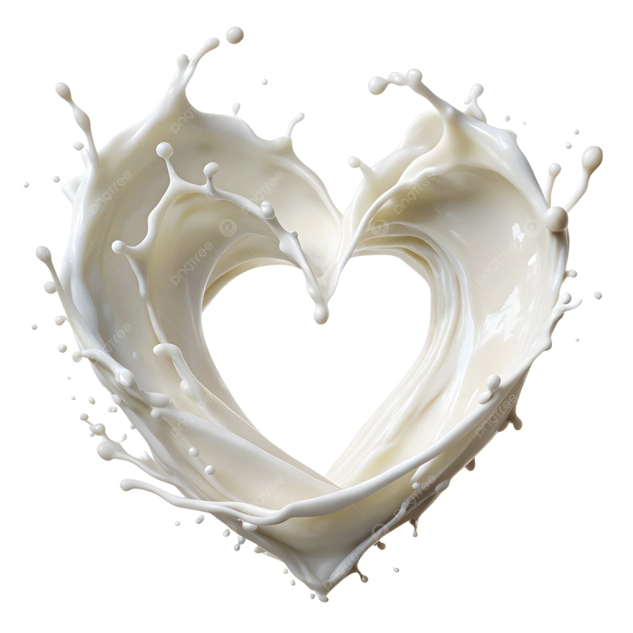Flying Milk Splash In Heart Shape, Flying Milk, Splash, Heart Shape PNG Transparent Image and Clipart for Free Download