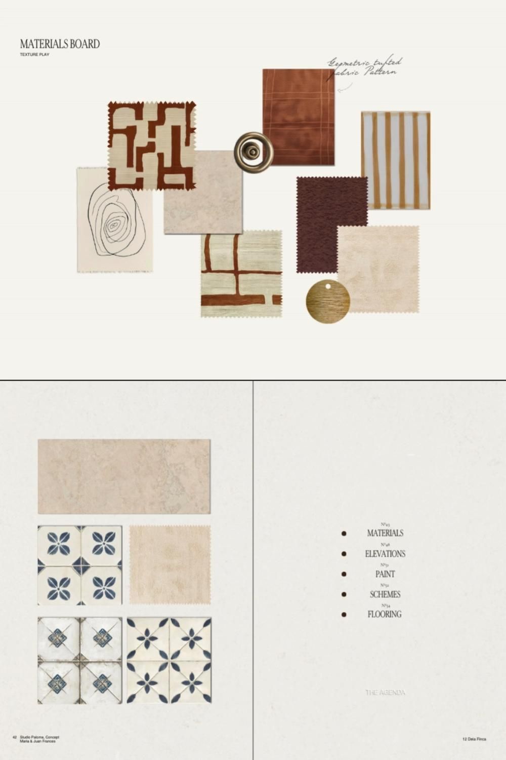 Interior Design Material and Mood Boards Template