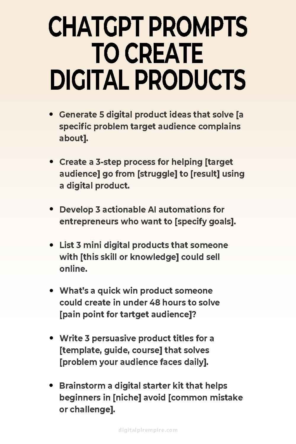 ChatGPT Prompts for Profitable Digital Products: Maximize Your Online Income