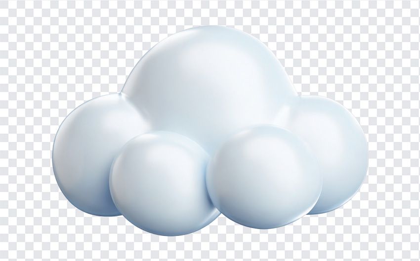 3D Cloud PNG