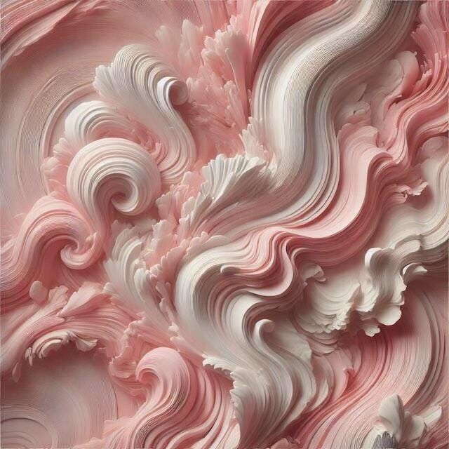 Pink Abstract AI Art | Digital & Print Download (PNG, Square) | Sizes 4×4 to 39×39 inches (10×10 to 100×100 cm)