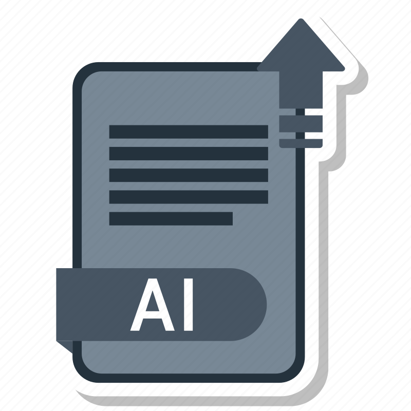ai, document, extension, folder, paper icon