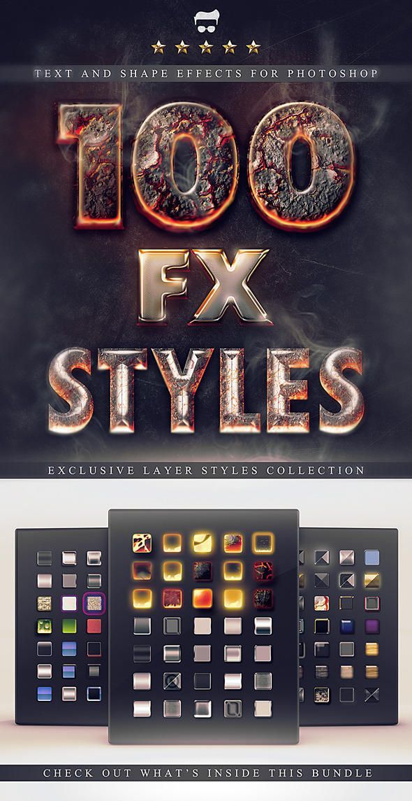 100 Layer Styles Bundle – Text Effects Set by Lyova12 on DeviantArt