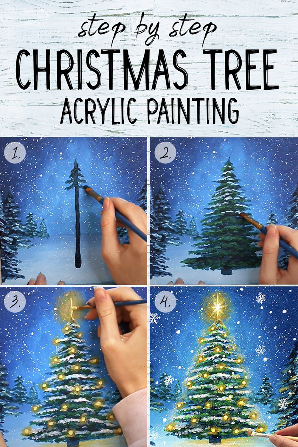 How to Paint a Christmas Tree — Doodle and Stitch