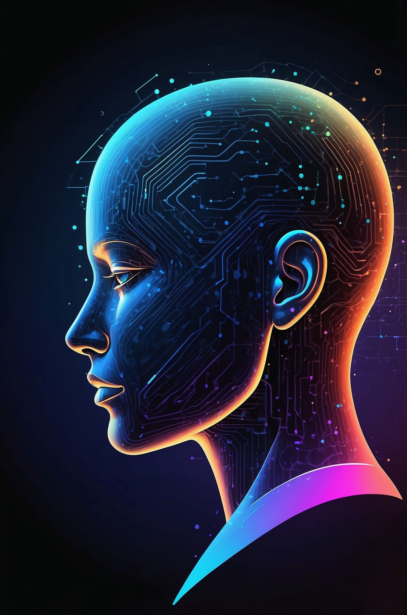 The Circuit Soul: Future Tech Portrait