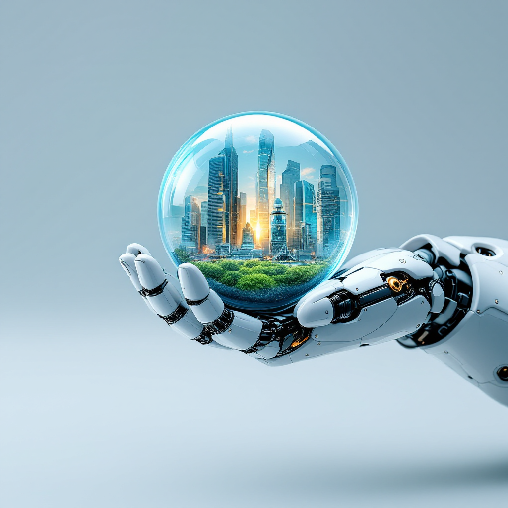 AI’s Blue Glow: Powering Smart City Innovations 💡🧠✨