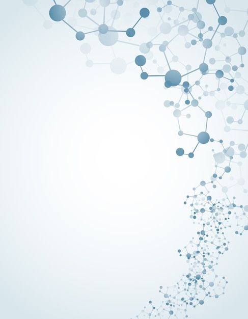 Молекулер на изолированном фоне | Премиум вектор