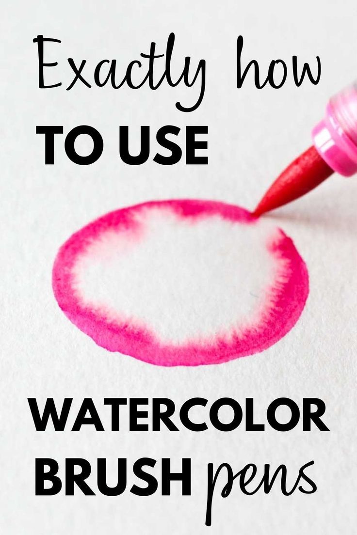 How to paint with watercolor markers