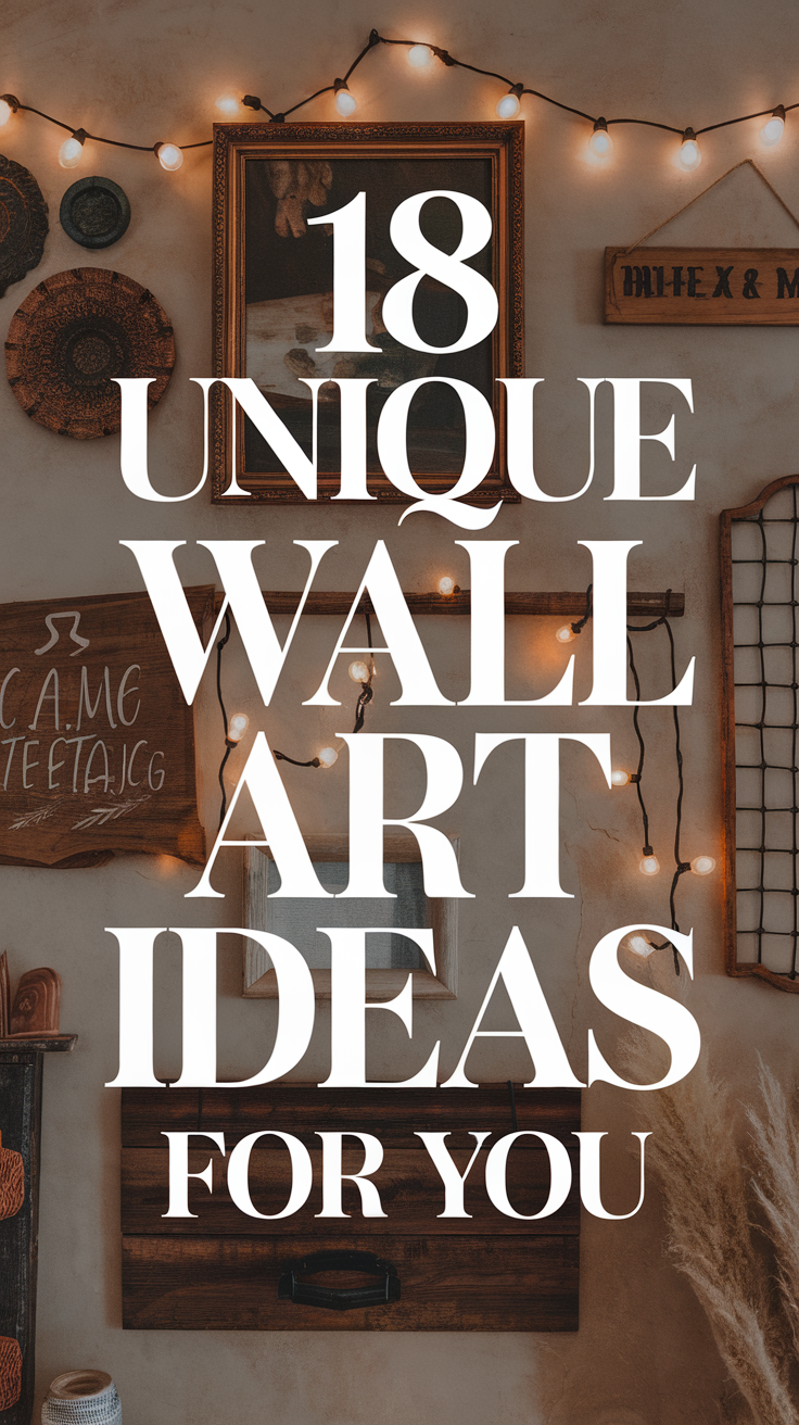 18 Distinctive Wall Art Concepts to Turn Your Space into a Gallery!