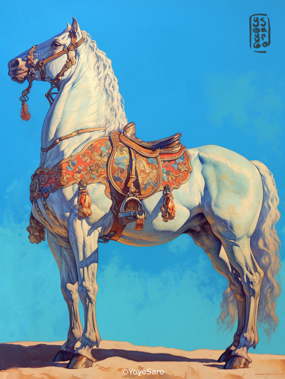 Selection of horses in the Rococo and Bohemian style. | YOYO SARO