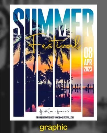 Poster Graphic Design Idea in Photoshop