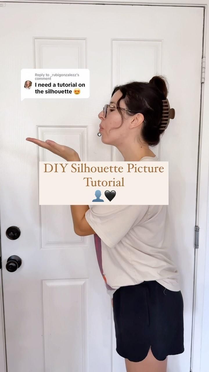 Replying to @ _rubigonzalezz simple easy diy silhouette tutorial on @Canva 🖤