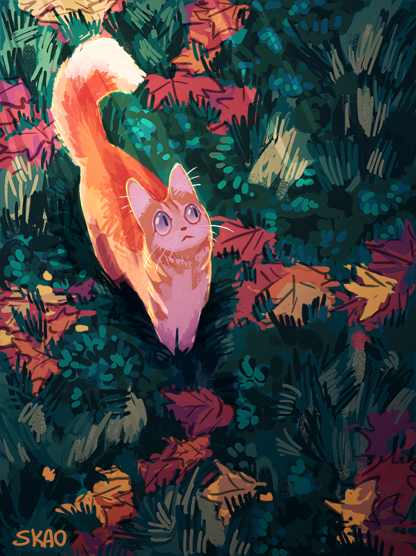 the woods are wondrous here, but strange