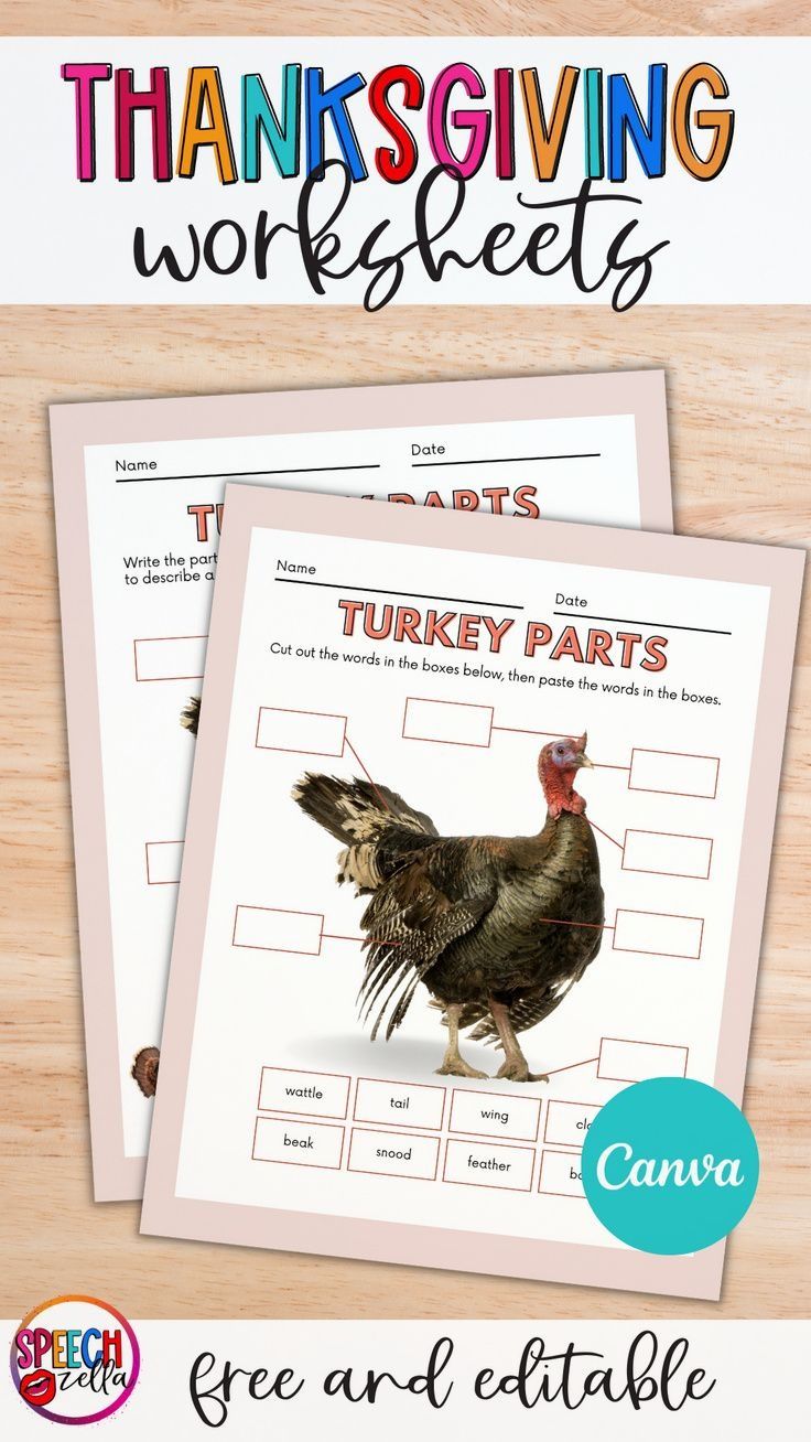 Free Thanksgiving Worksheet