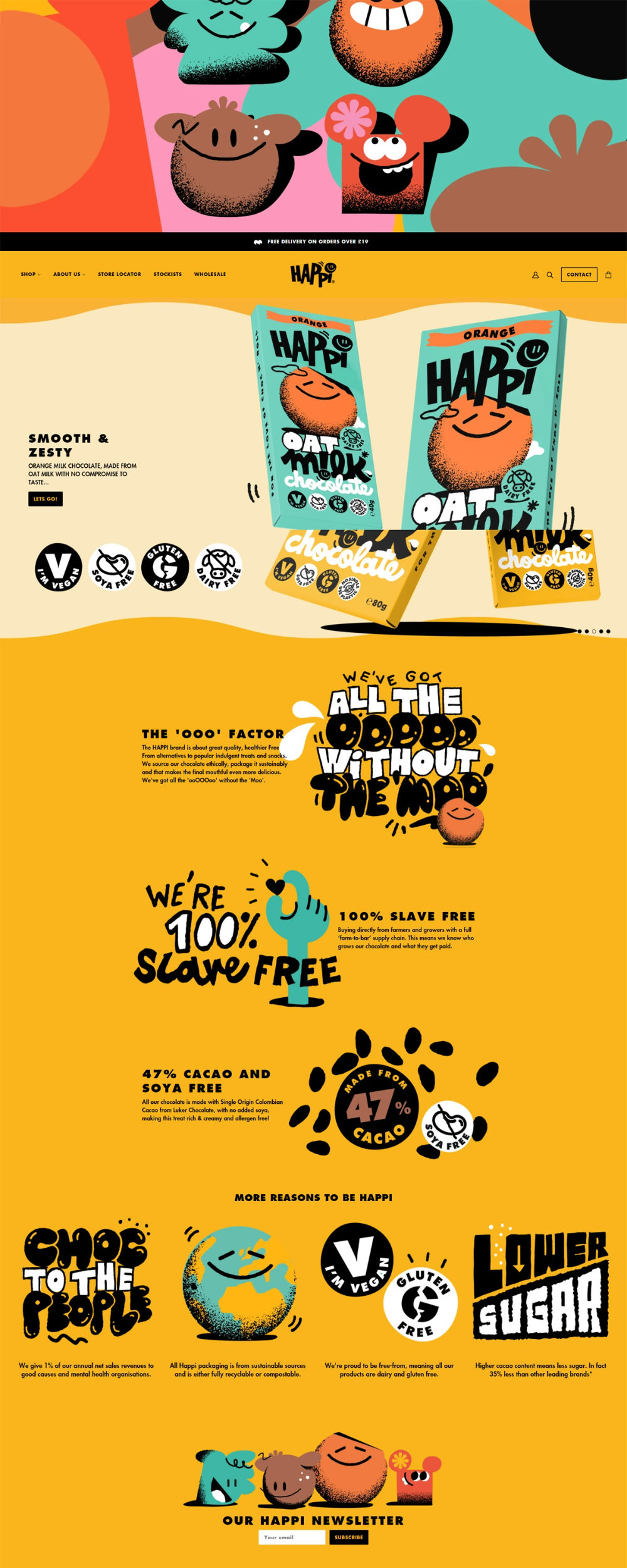 Happi Free From | eCommerce Website Design Gallery & Tech Inspiration