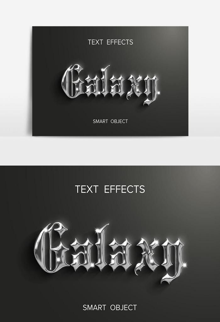 Galaxy Metallic 3d Text Style Effect PNG Images | PSD Free Download – Pikbest