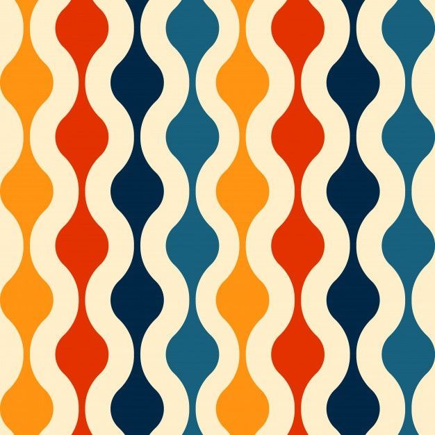 Padrão de fundo sem costura retrô | Vetor Premium Download Free