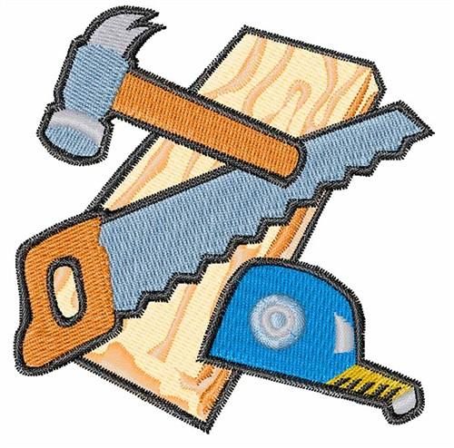 Carpenter Tools Embroidery Design