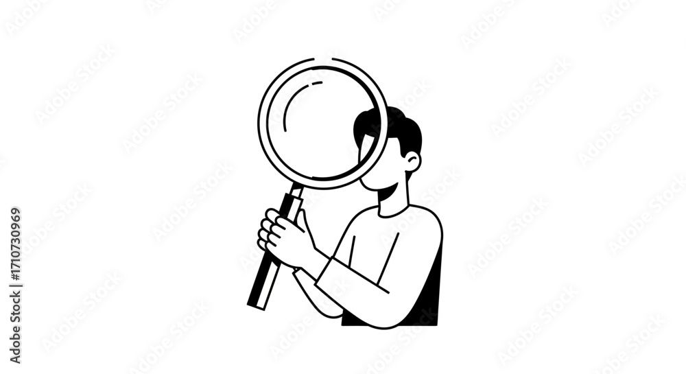 Magnifying Glass Exploring Details, Unveiling Truths, Searching for Answers