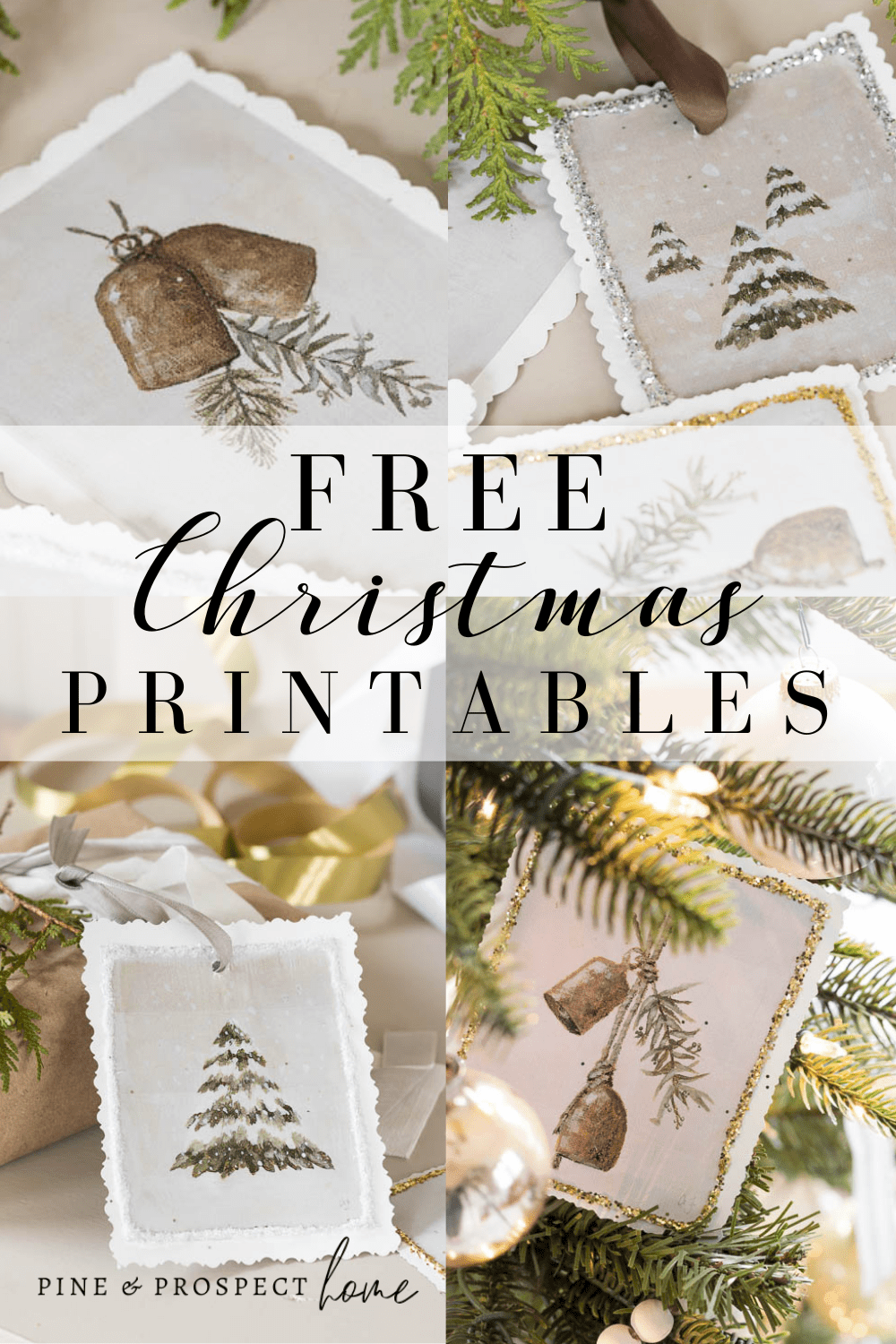 Vintage Brass Bells – Free Christmas Printables! – Pine and Prospect Home