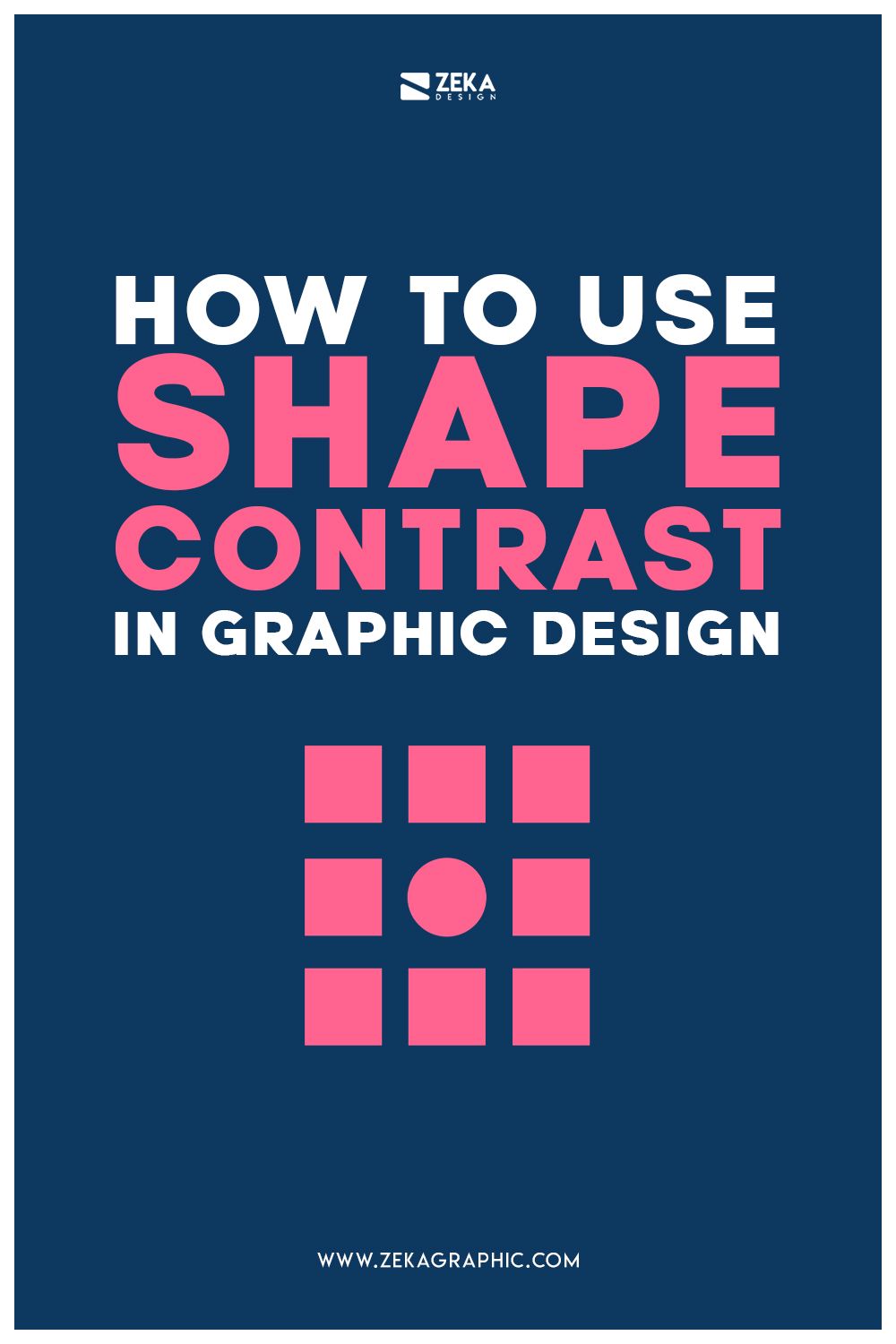 How To Use Shape Contrast in Graphic Design, Read More For Complete Graphic Design Tutorial!