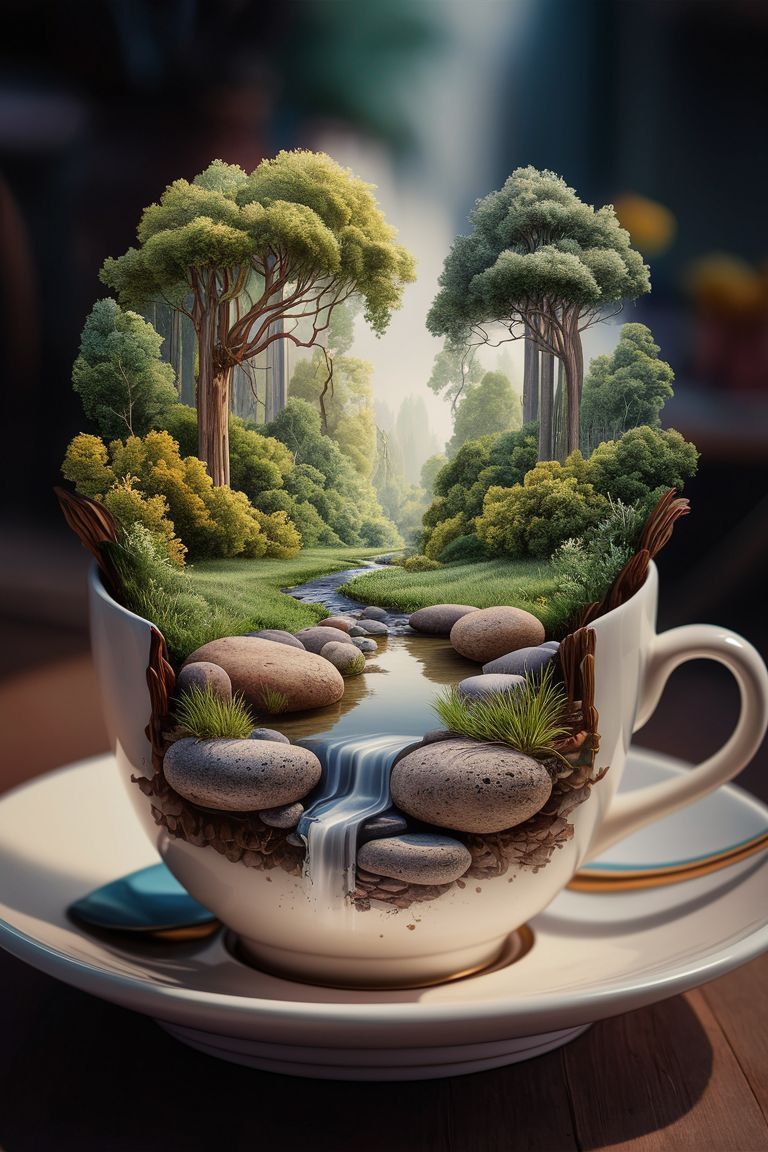 A magical world in a cup