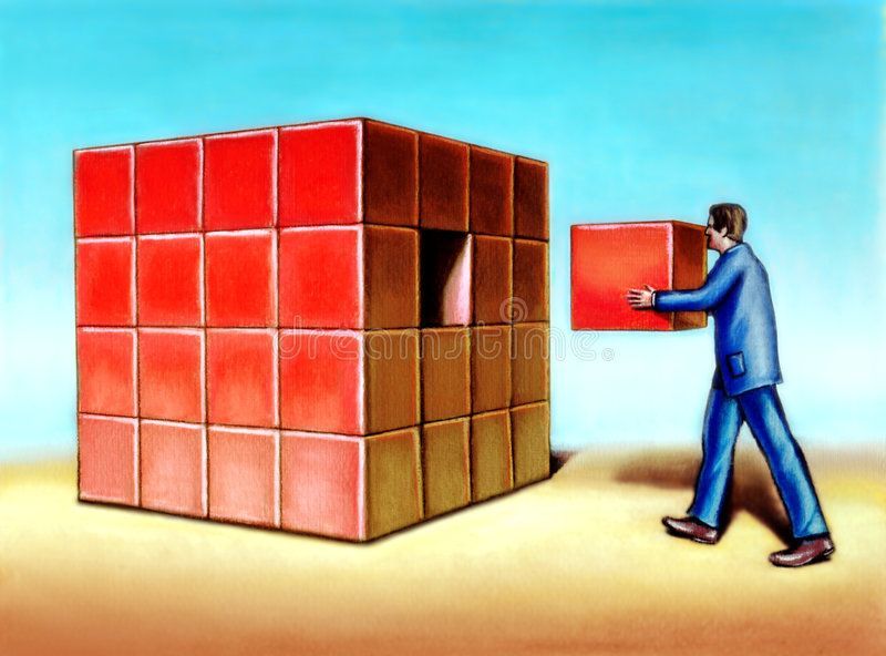 Missing piece stock image. Image of smart, support, build – 5429437